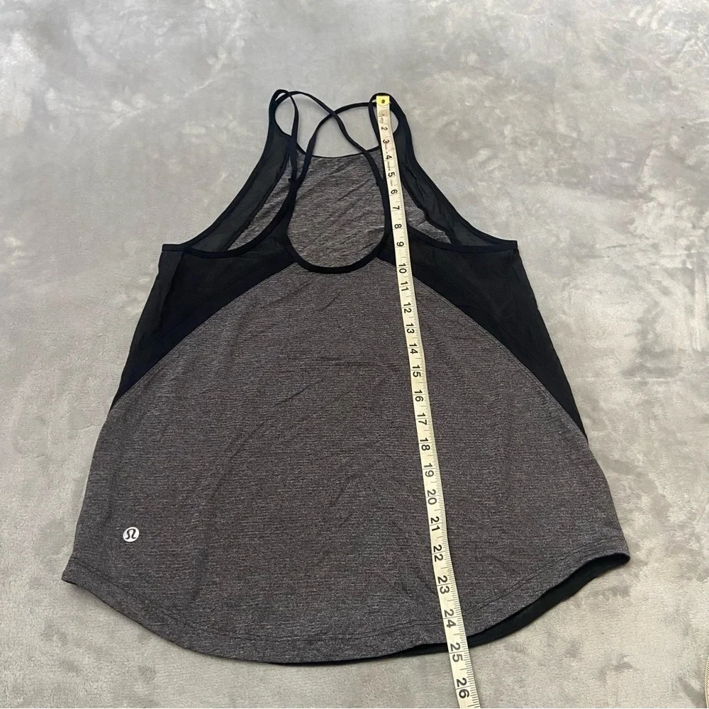 Lululemon Run Off-Route strappy Tank Heathered Black / Black 3046
